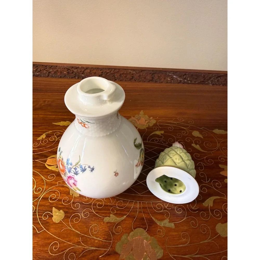 Vintage Bernardaud‎ Limoges Sugar Shaker - Floral Porcelain